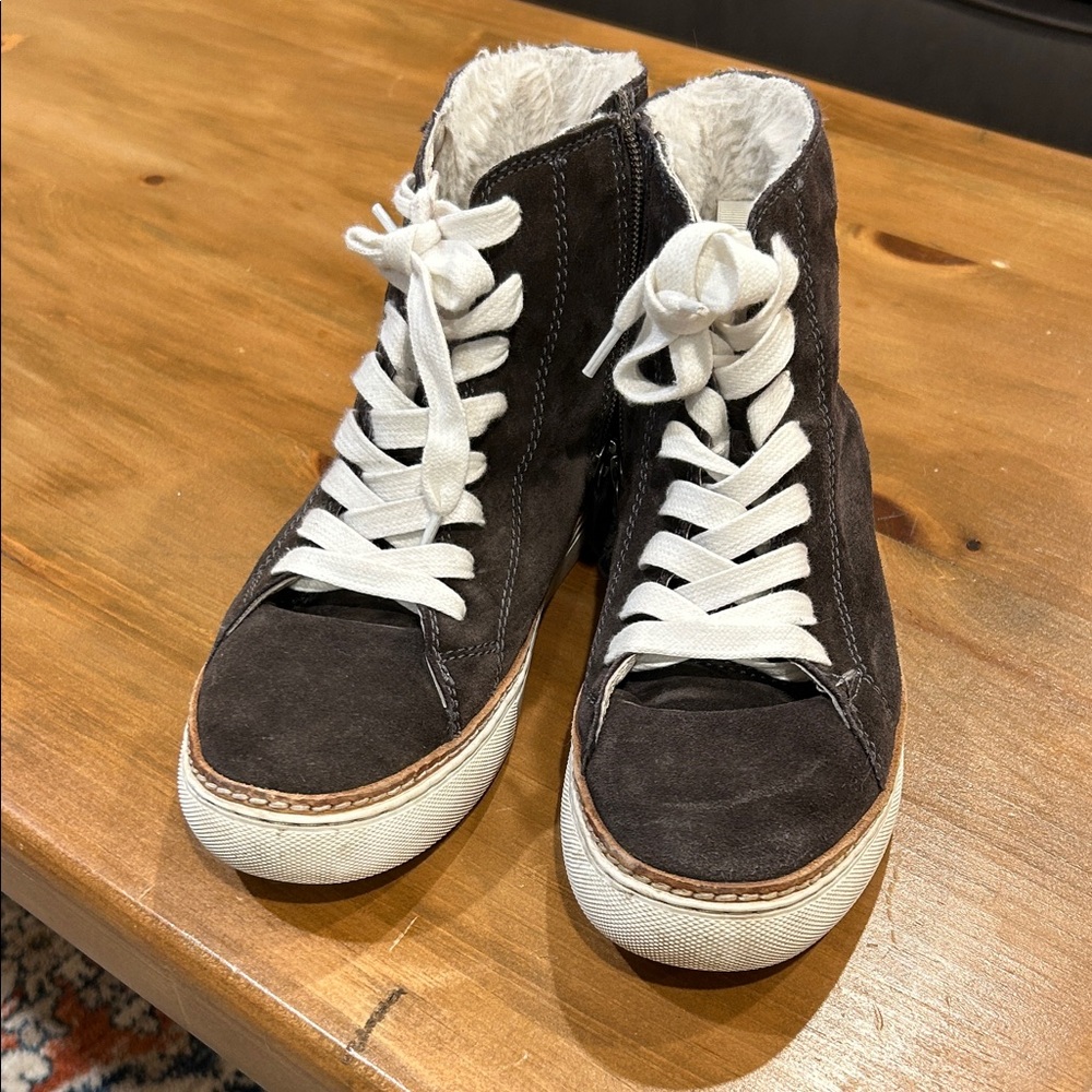 Johnston & Murphy Brown High-Top Sneakers